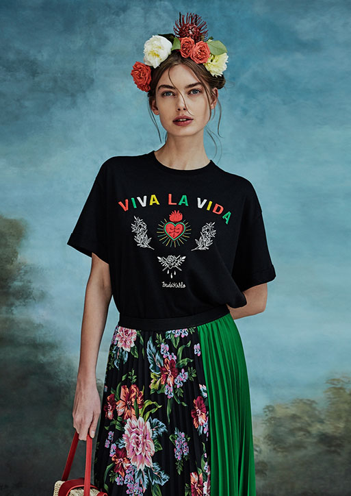 Tee shirt frida kahlo stradivarius new arrivals