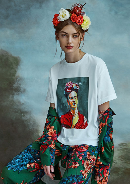 Maglietta frida store kahlo stradivarius