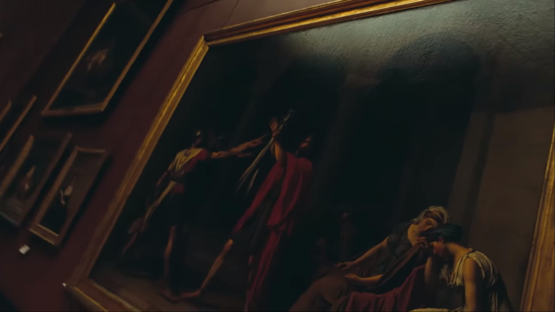The Oath of the Horatii by Jacques-Louis David in JAY-Z and Beyonce's APES**T Music Video