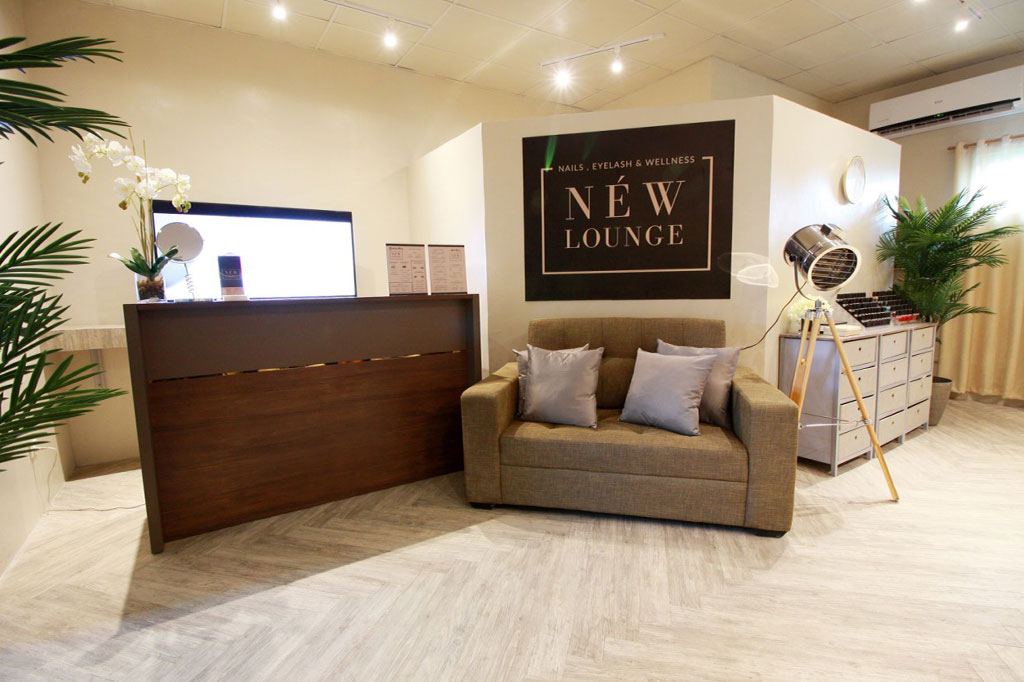 NEW lounge salon interior clean minimalist neutral colors elegant