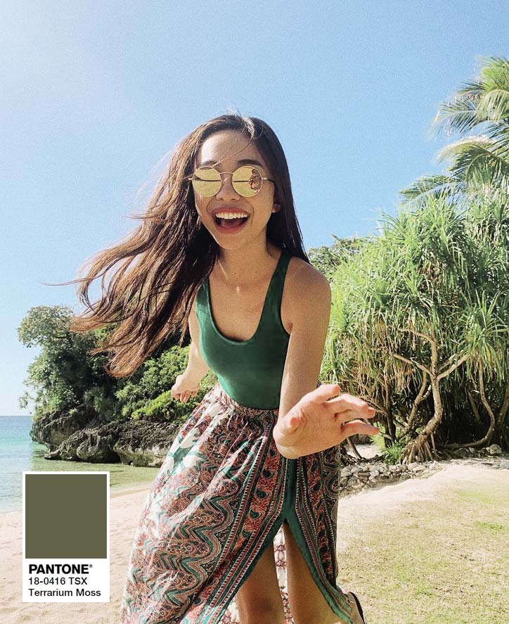 MEGA | Pantone Summer Colors That Are Live And Alive In Celebrity Beach Snaps | Pantone Terrarium Moss | Maymay Entrata