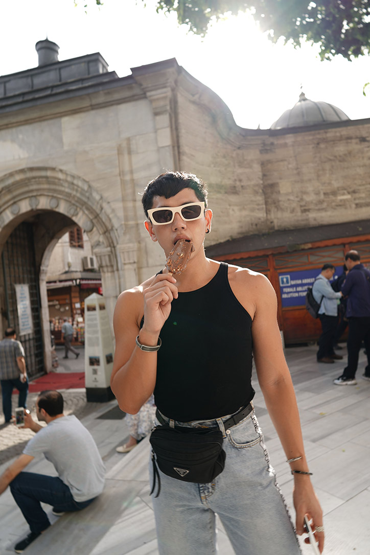 BJ Pascual at The Grand Bazaar, one of the five best OOTD spots in Istanbul 