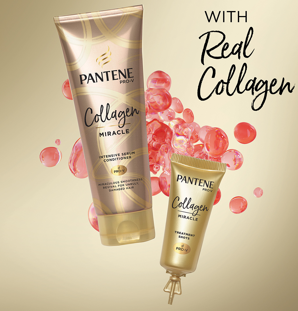 Pantene Collagen Miracle conditioner and treatment shot