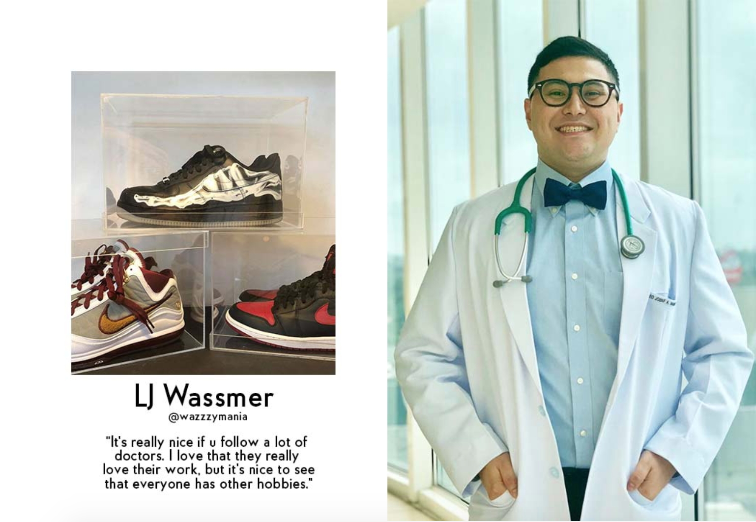 lj wassmer, doctor, sneakers