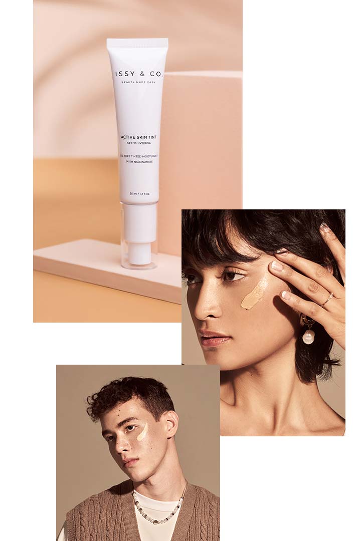 Issy & Co, Active Skin Tint, Weightless Loose Foundation, beauty trend, 2021, skinimalism