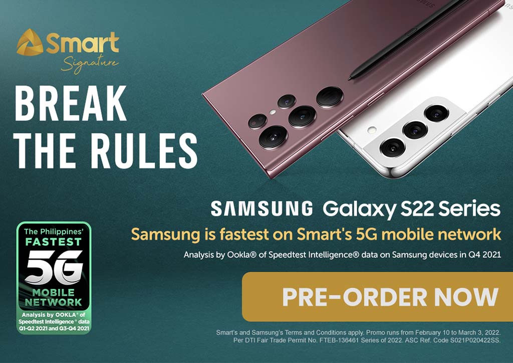 Pre-order the Samsung Galaxy S22 Series now with Smart Signature at Smart Stores nationwide
