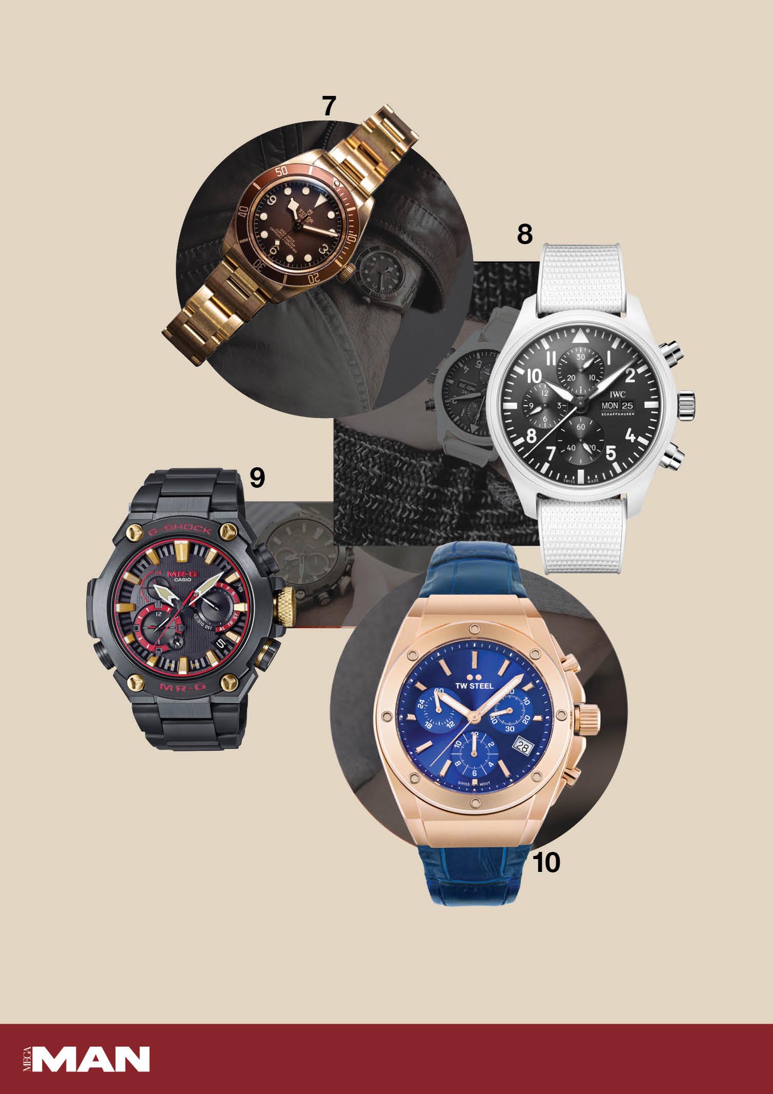 Tudor Black Bay Fifty-Eight Bronze, IWC Pilot's Watch Chronograph Top Gun Edition [Lake Tahoe], Casio G-Shock MR-G and TW Steel CEO Tech 4036 watch images