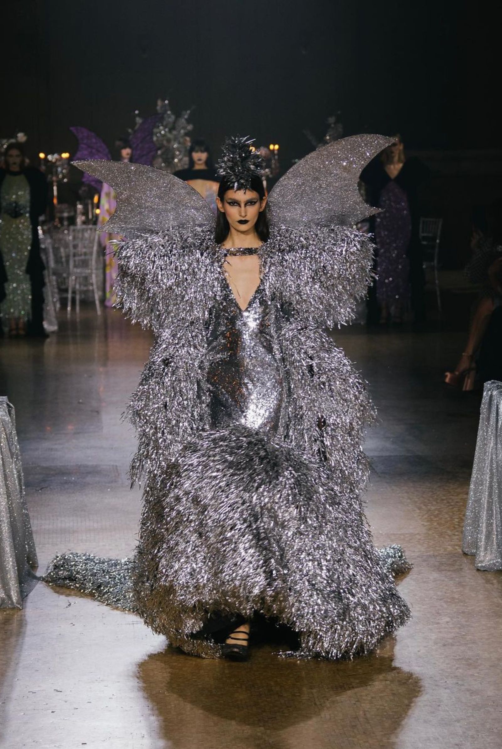 New York Fashion Week Rodarte whimsical theme with a gothic twist