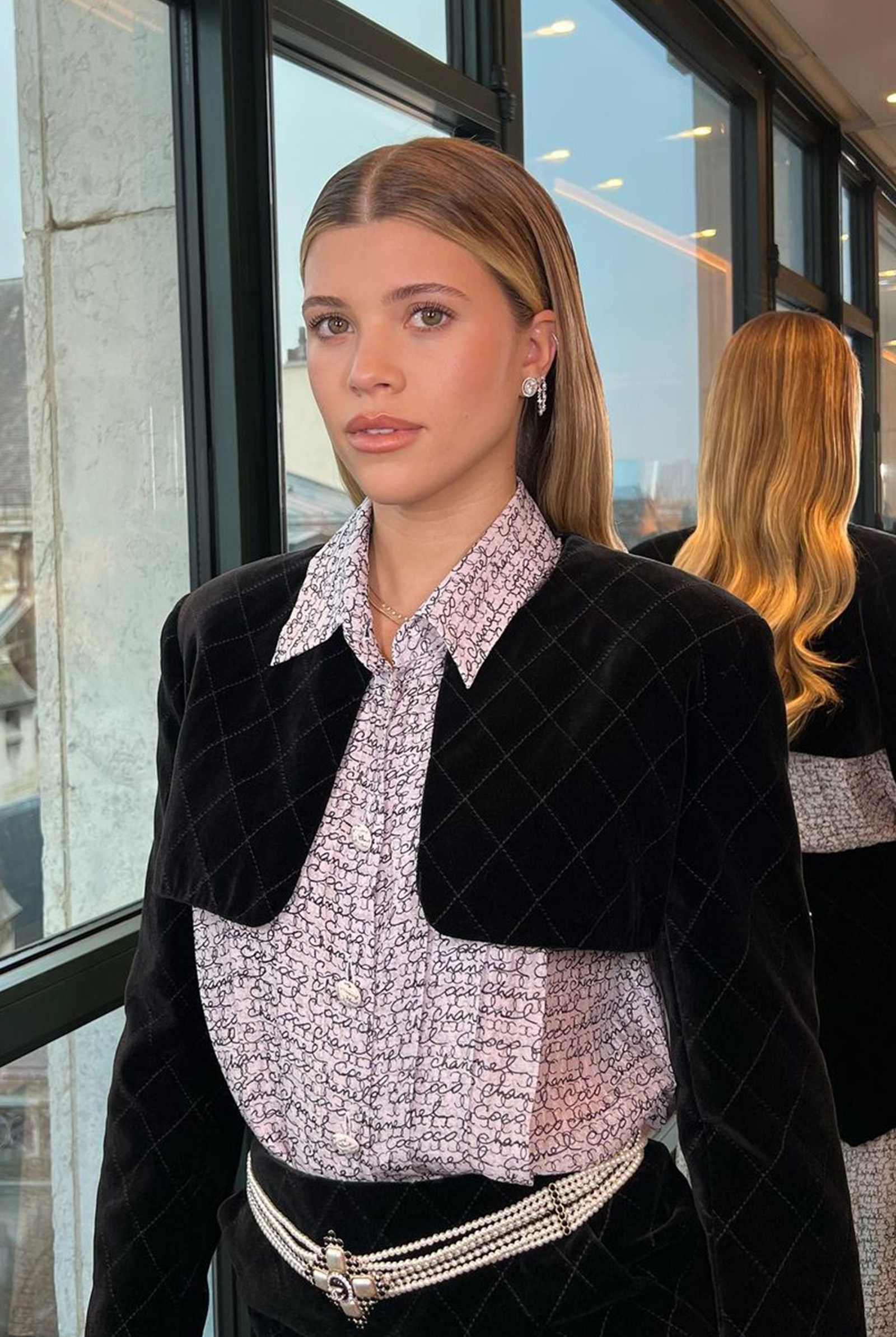 Low-Maintenance Hairstyles Sofia Richie double ear tuck 
