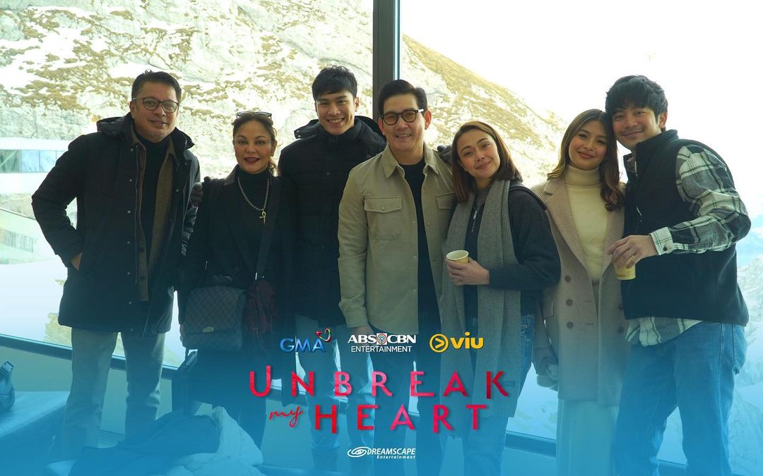 The cast of 'Unbreak My Heart' in Switzerland