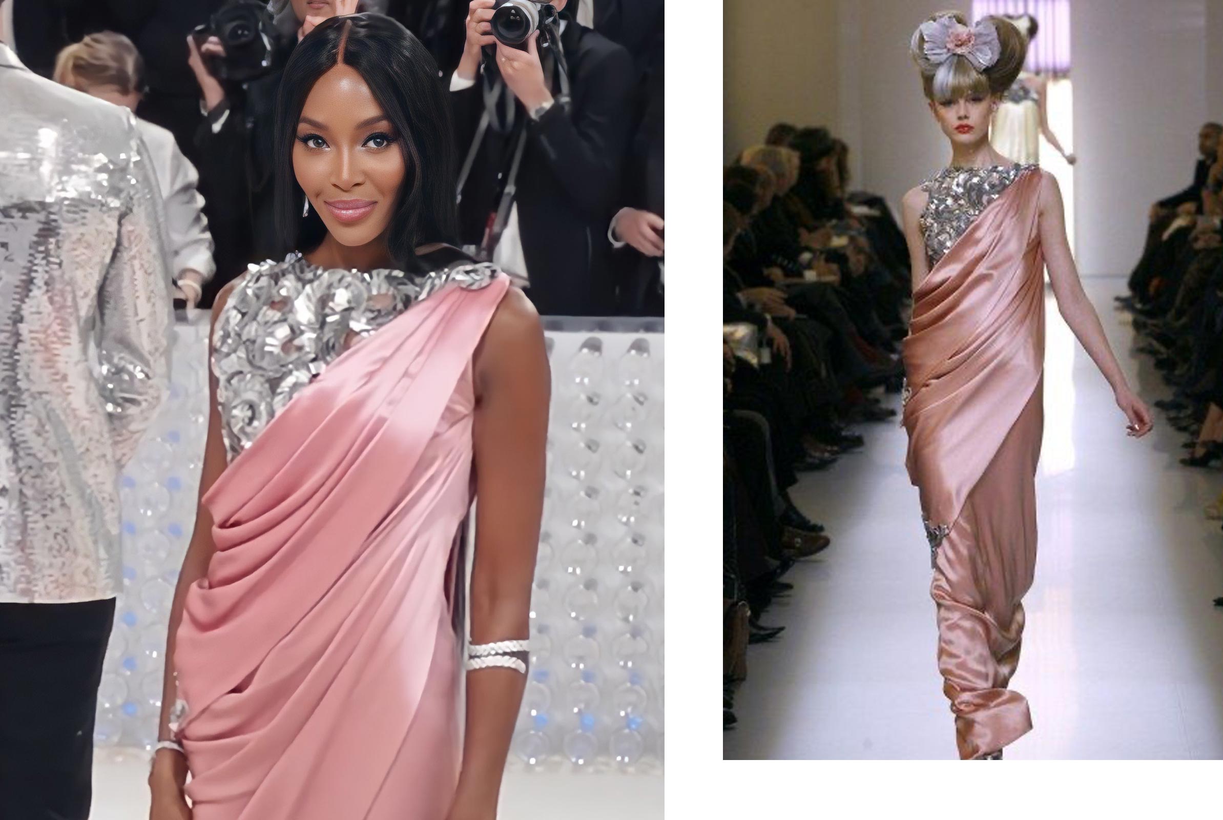 Naomi Campbell in Vintage Chanel SS10 Couture Collection