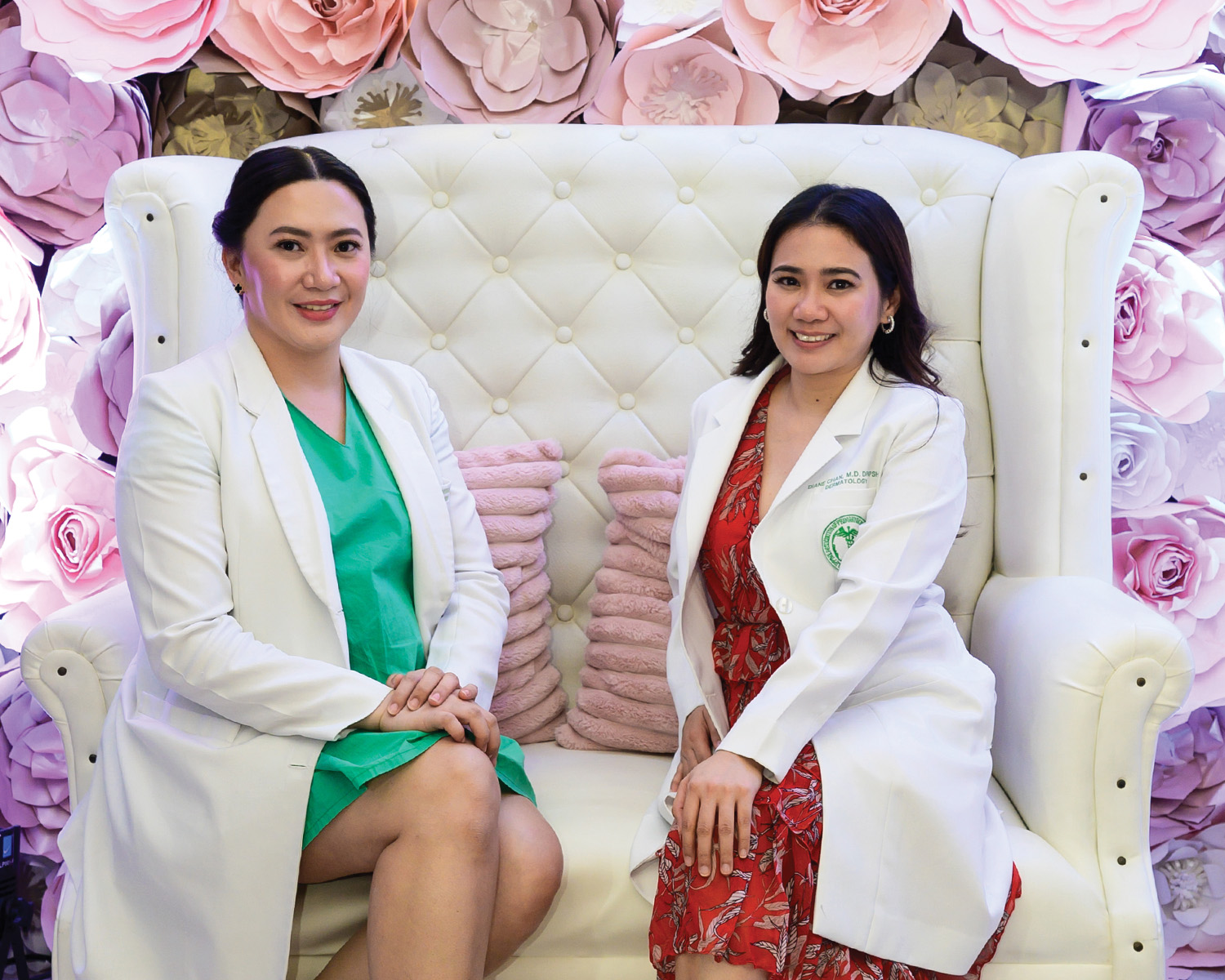 Dr. Ivory Balitaan-Espiritu with SkinMDC’s Dr. Marie Diane Chan