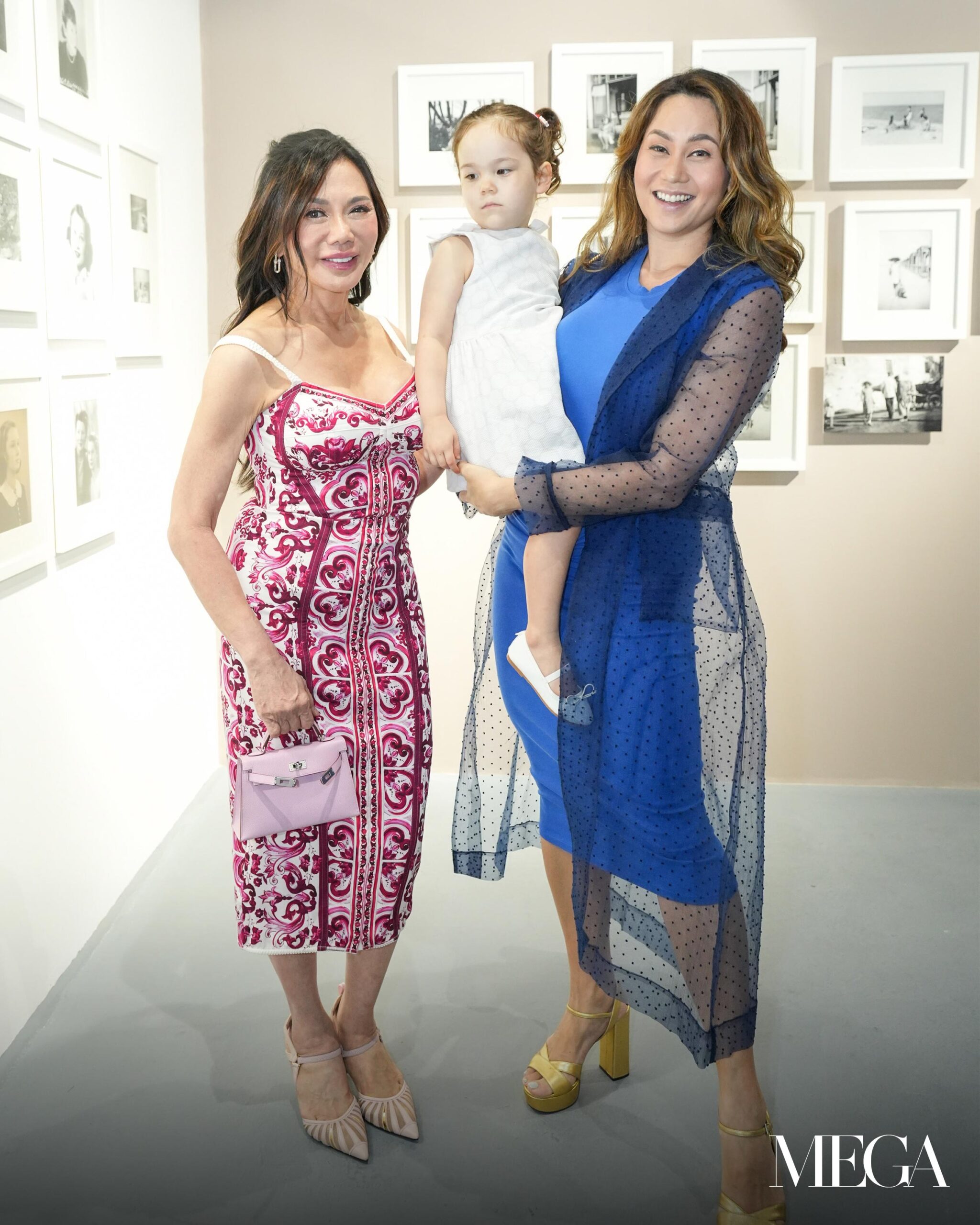 Dr. Vicki Belo with daughter Cristalle and granddaughter Siena