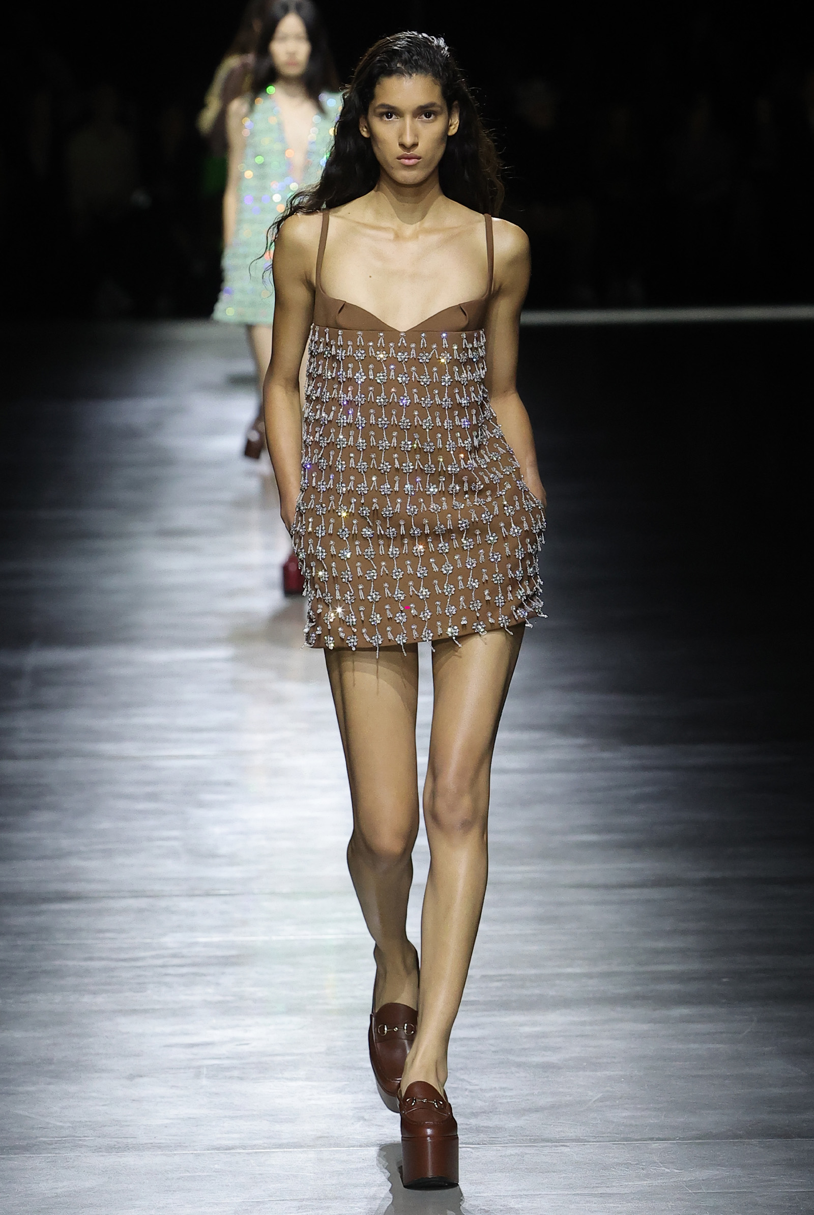 Sabato De Sarno's First Gucci Fashion Show Sees Miniskirts