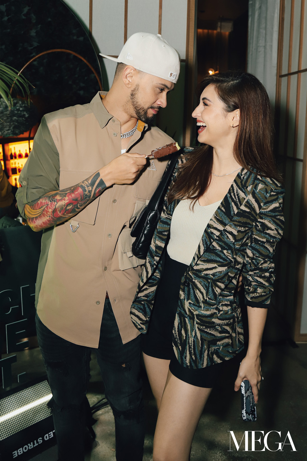 Billy Crawford and Coleen Garcia with ice cream