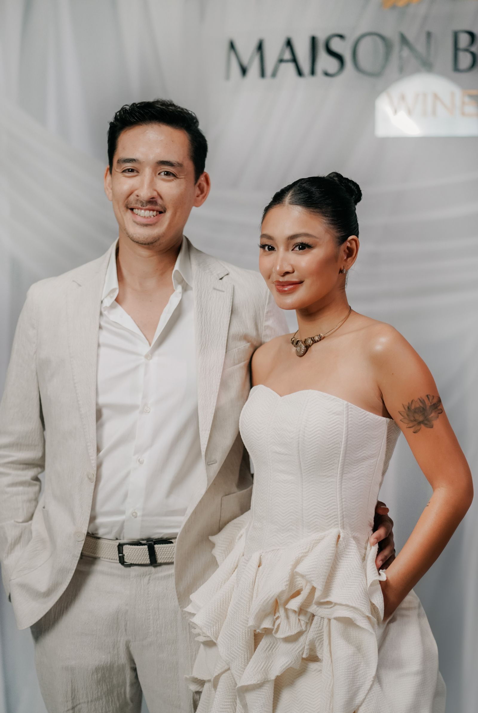 Christophe Bariou and Nadine Lustre