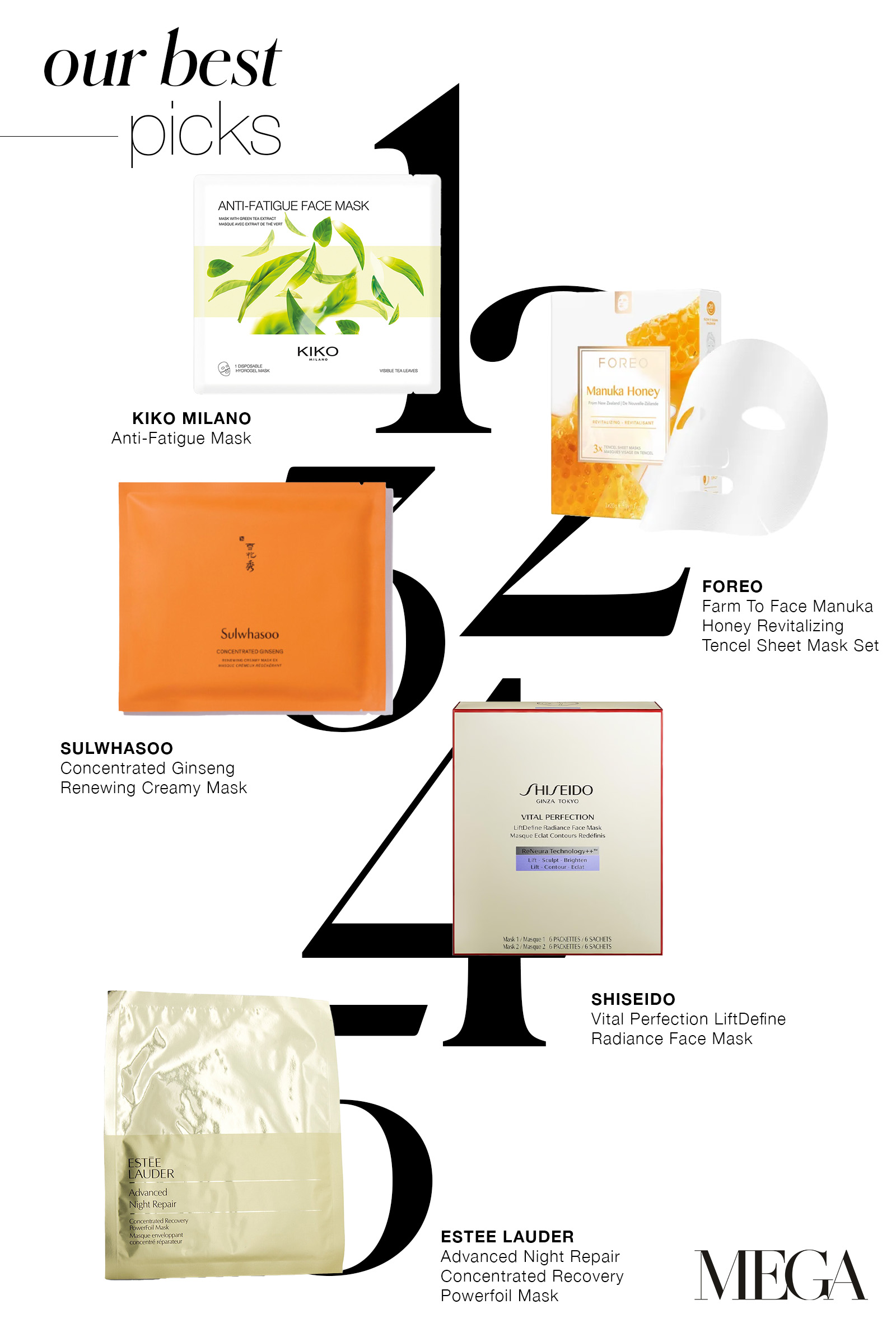 MEGA-approved Sheet Masks