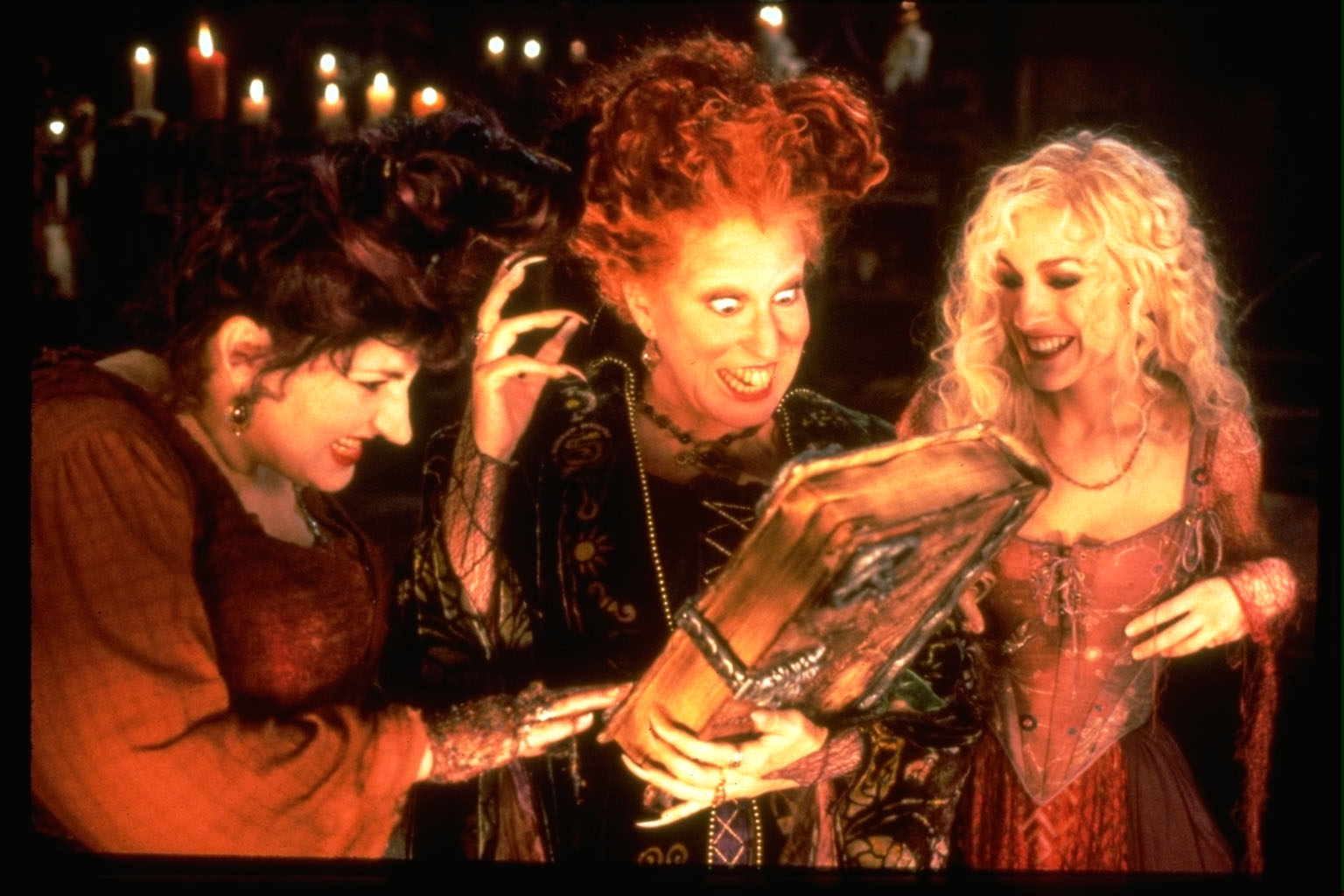 Disney's Hocus Pocus movies play with orange and blue filters as its Halloween colors