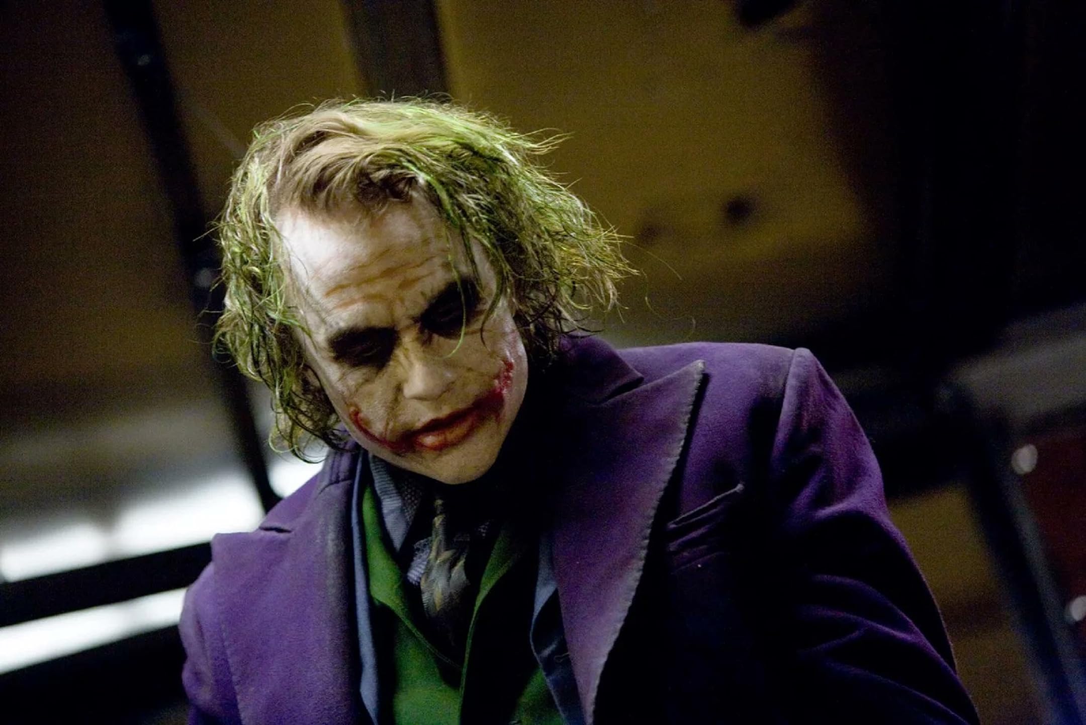 The Joker's iconic costume takes on the Halloween color pairing of violet and green