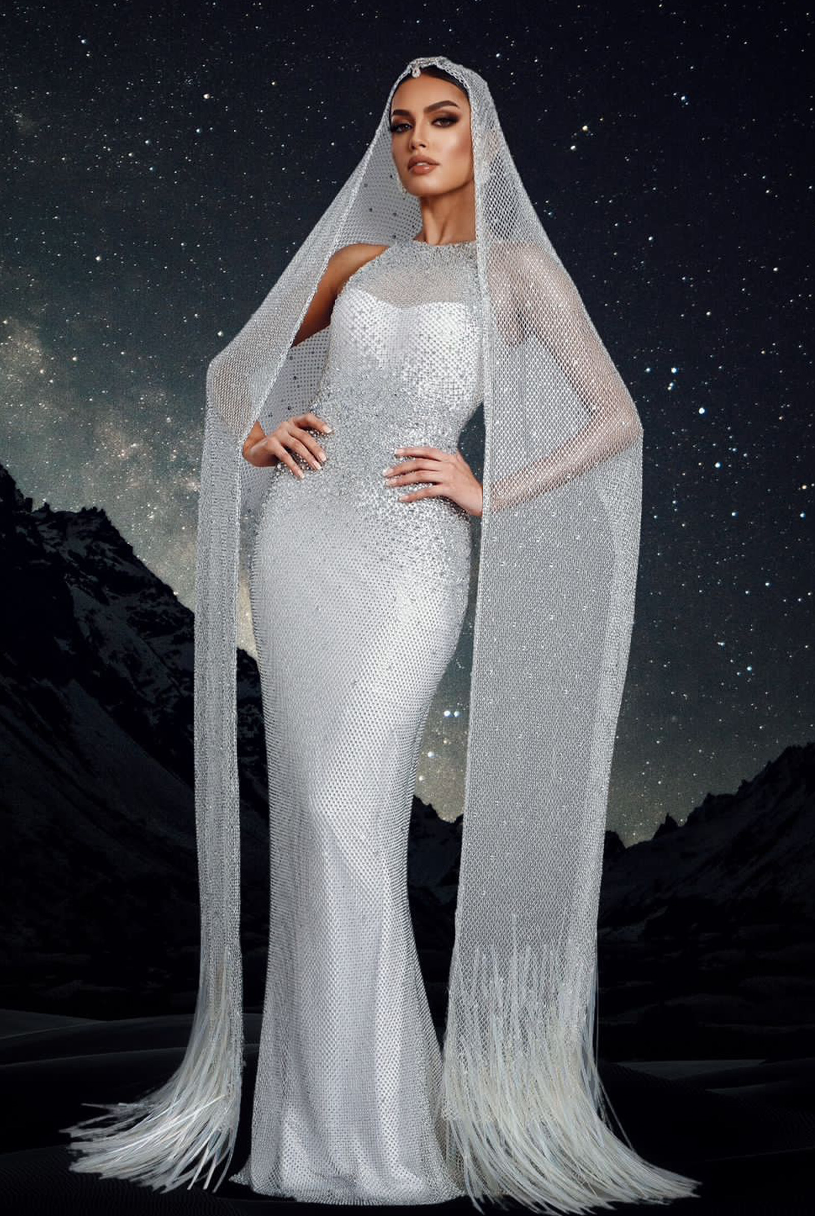 Miss Pakistan evening gown