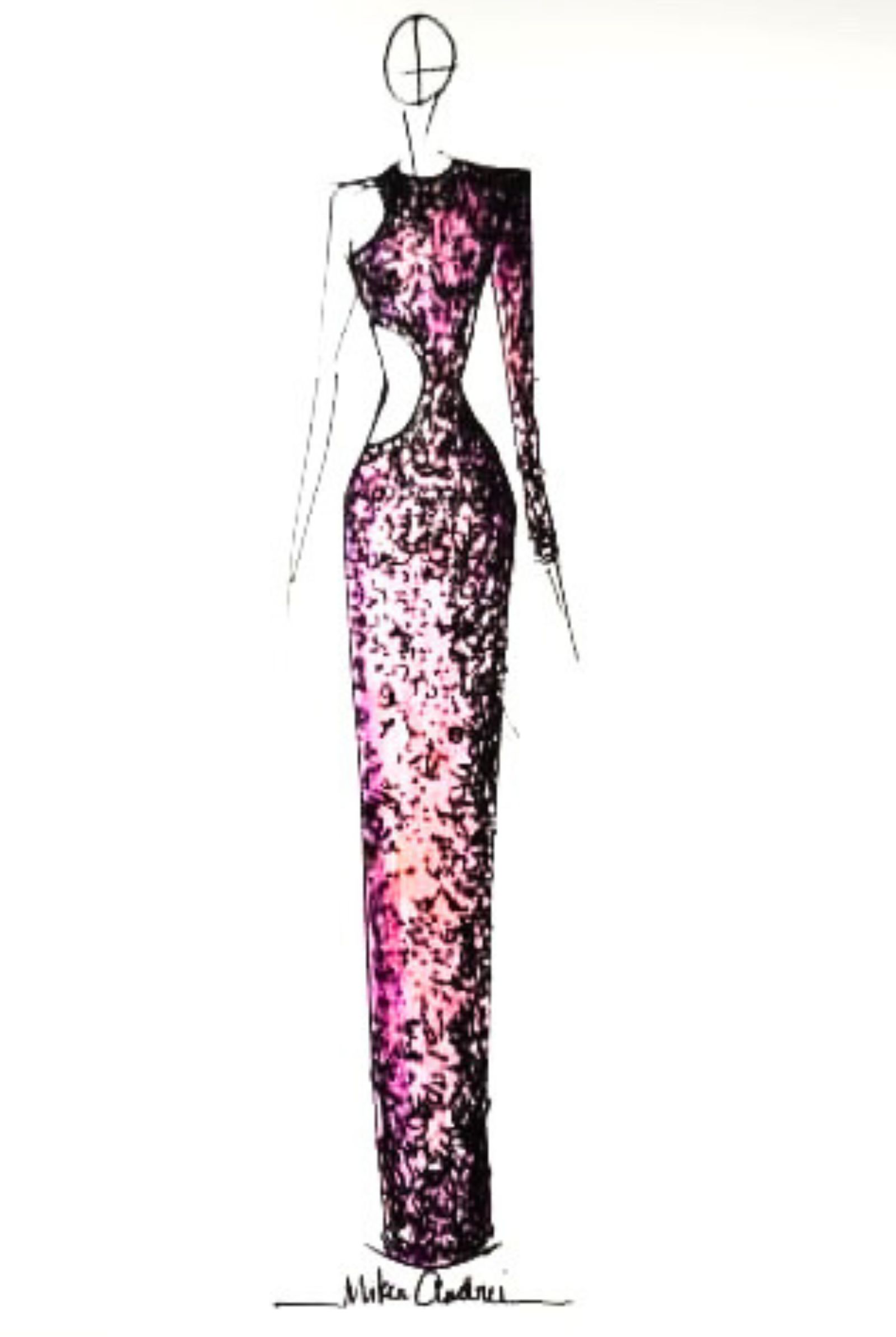 Mikee Andrei evening gown design