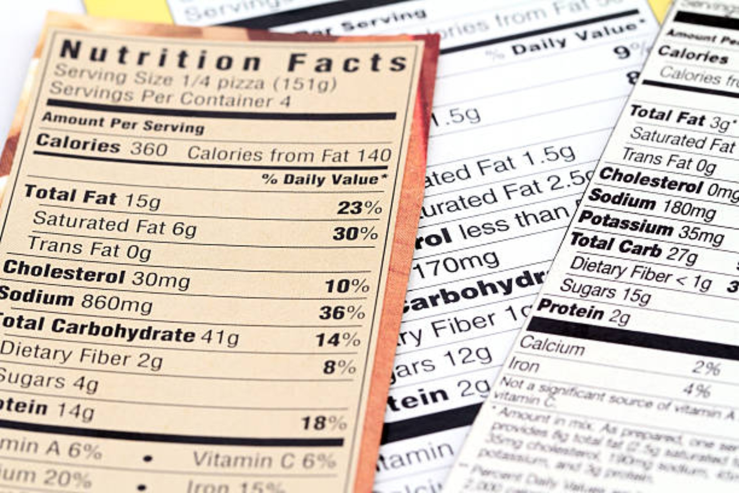 Reading the labels on products to limit sugar intake