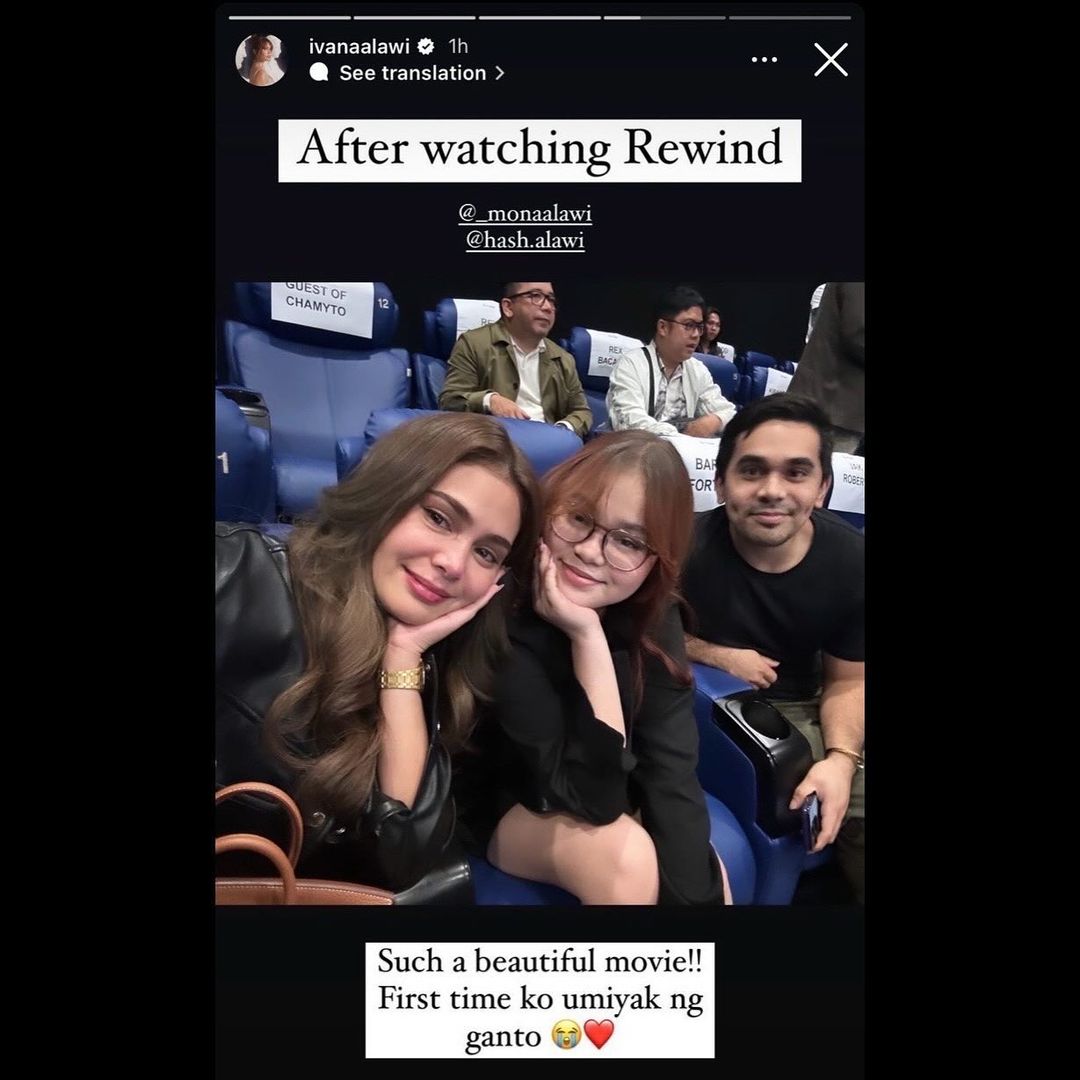Marian Rivera Dingdong Dantes celebrities reaction rewind film movie Ivana Alawi Mona