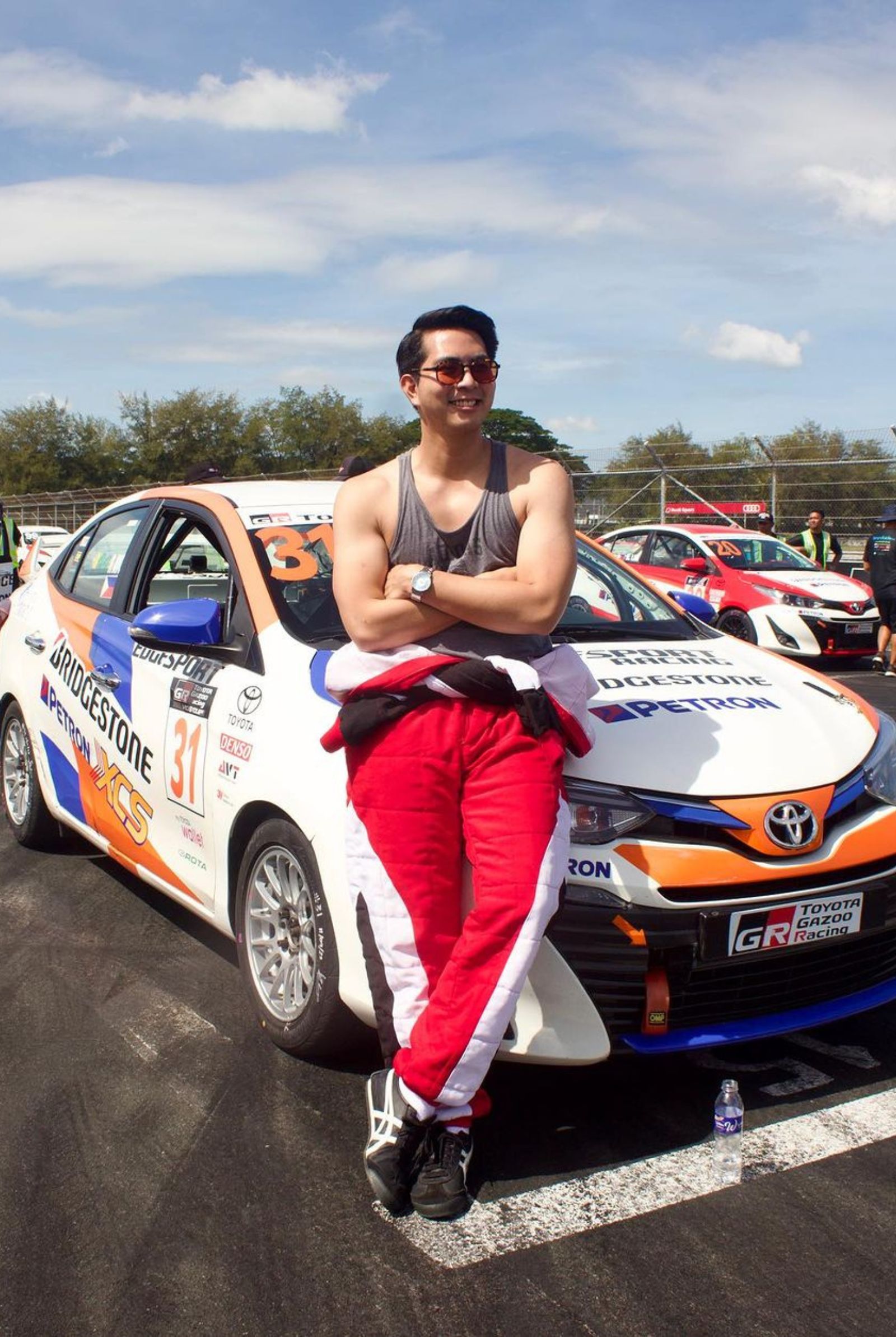 Reph Bangsil at the third leg of the Toyota Motor Philippines 2023 Vios Cup