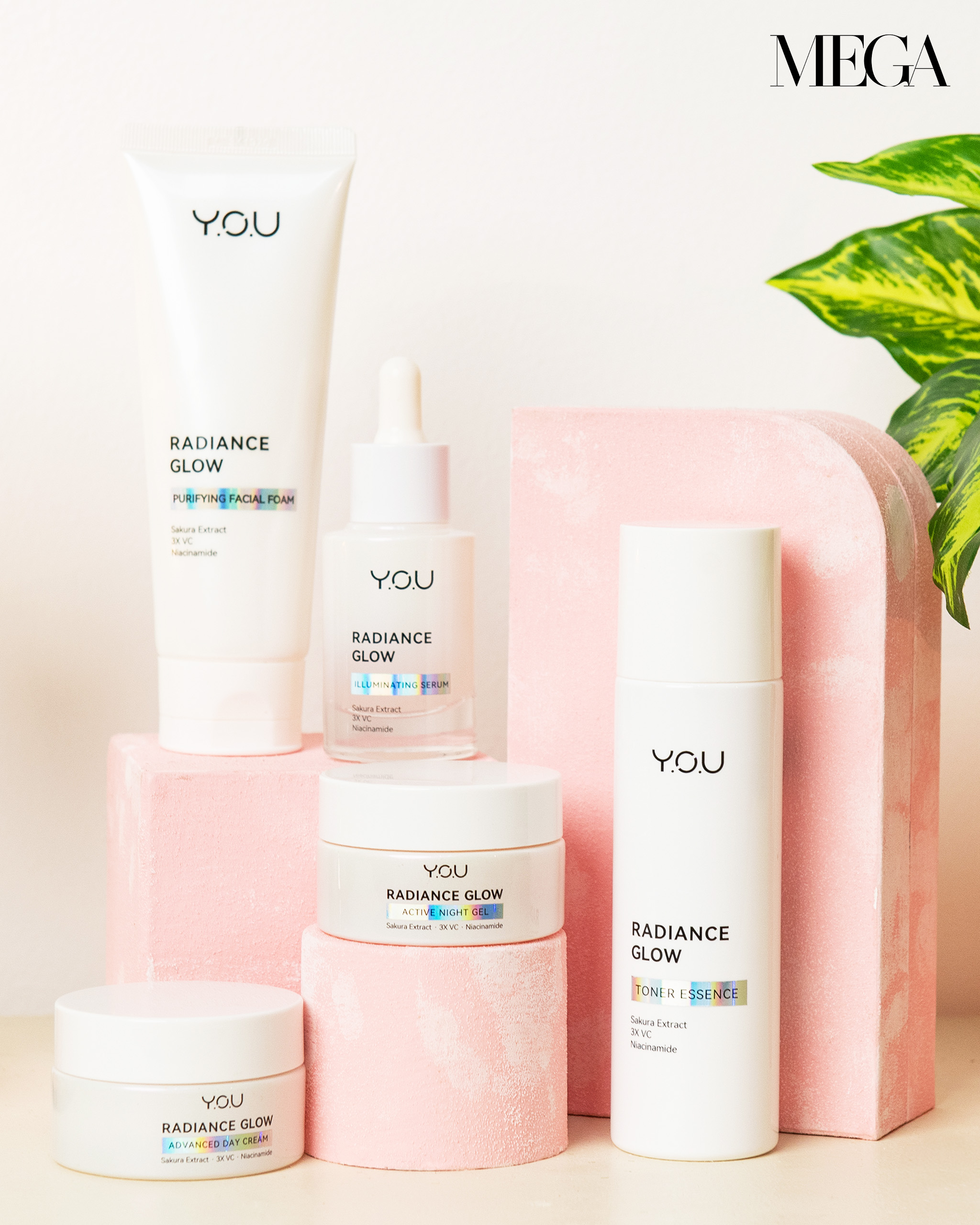 Y.O.U Radiance Glow Skincare Series infused with Sakura Extract
