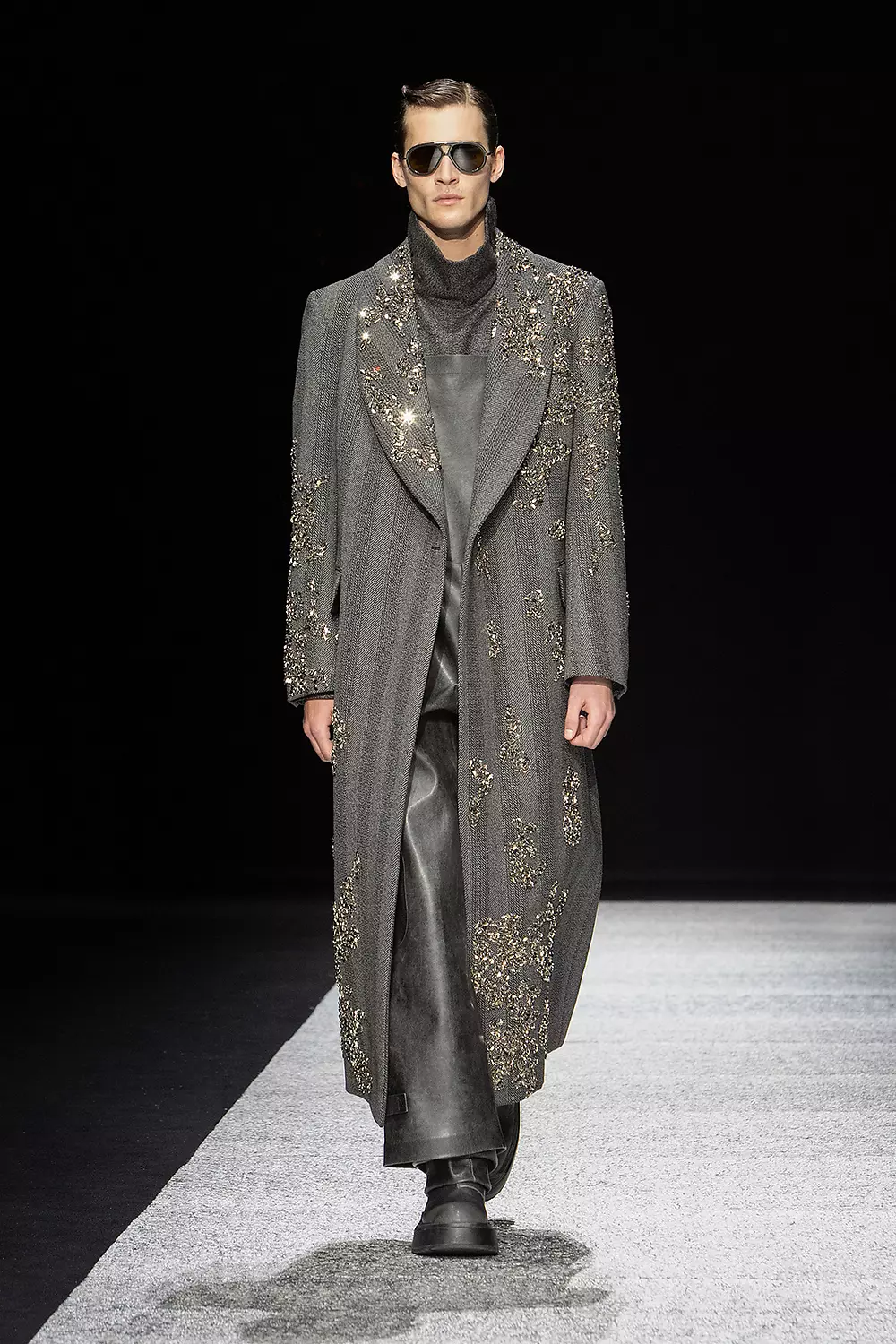 Trends Spotted at Milan Fashion Week Men's FW24 EMPORIO ARMANI