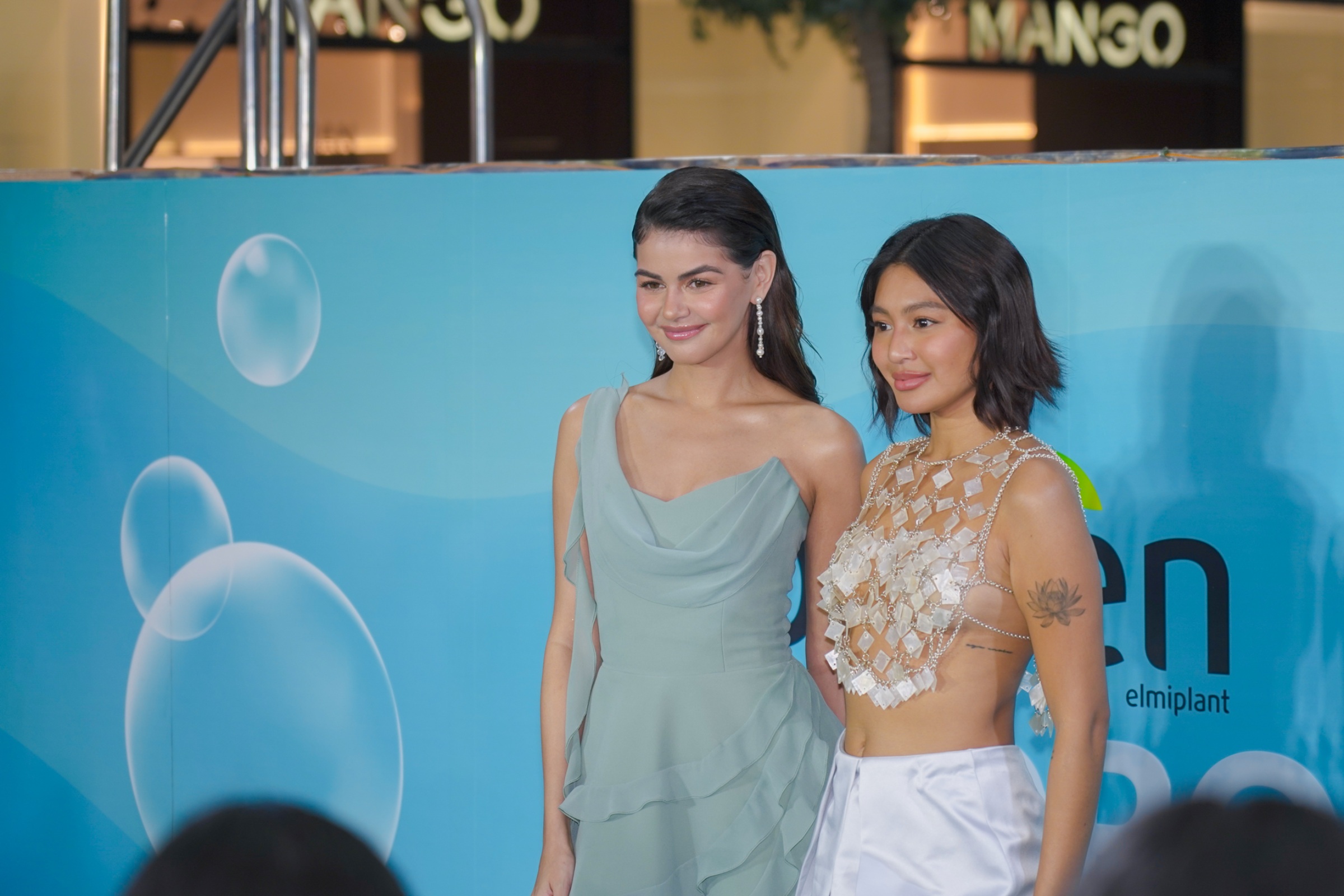 Brand ambassadors Janine Gutierrez and Nadine Lustre at the Bioten Hydro X-Cell launch event