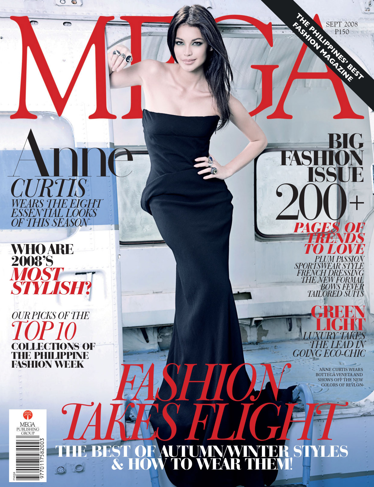 Anne Curtis-Smith brings sultry sophistication to life on MEGA's September 2008 cover