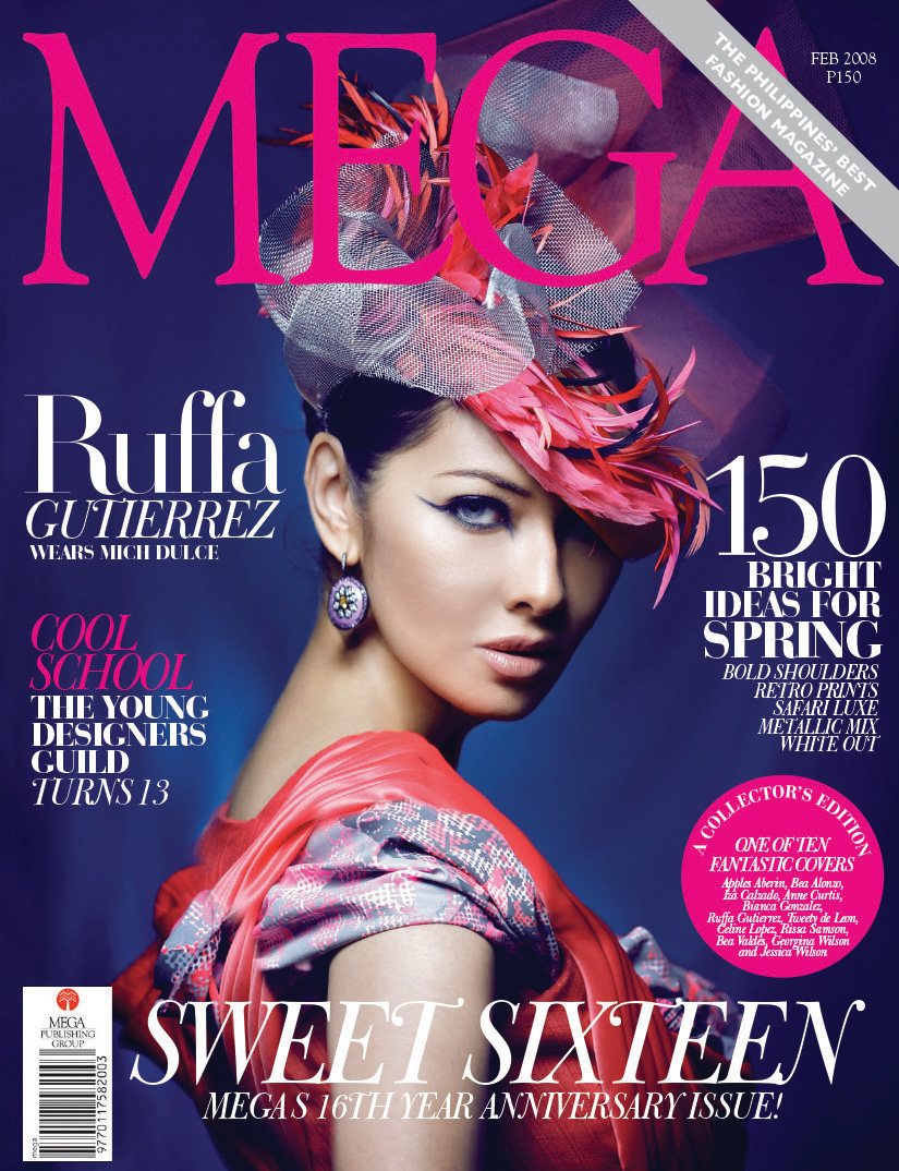 Ruffa Gutierrez paints a picture of bold glamour in MEGA's February 2008 issue