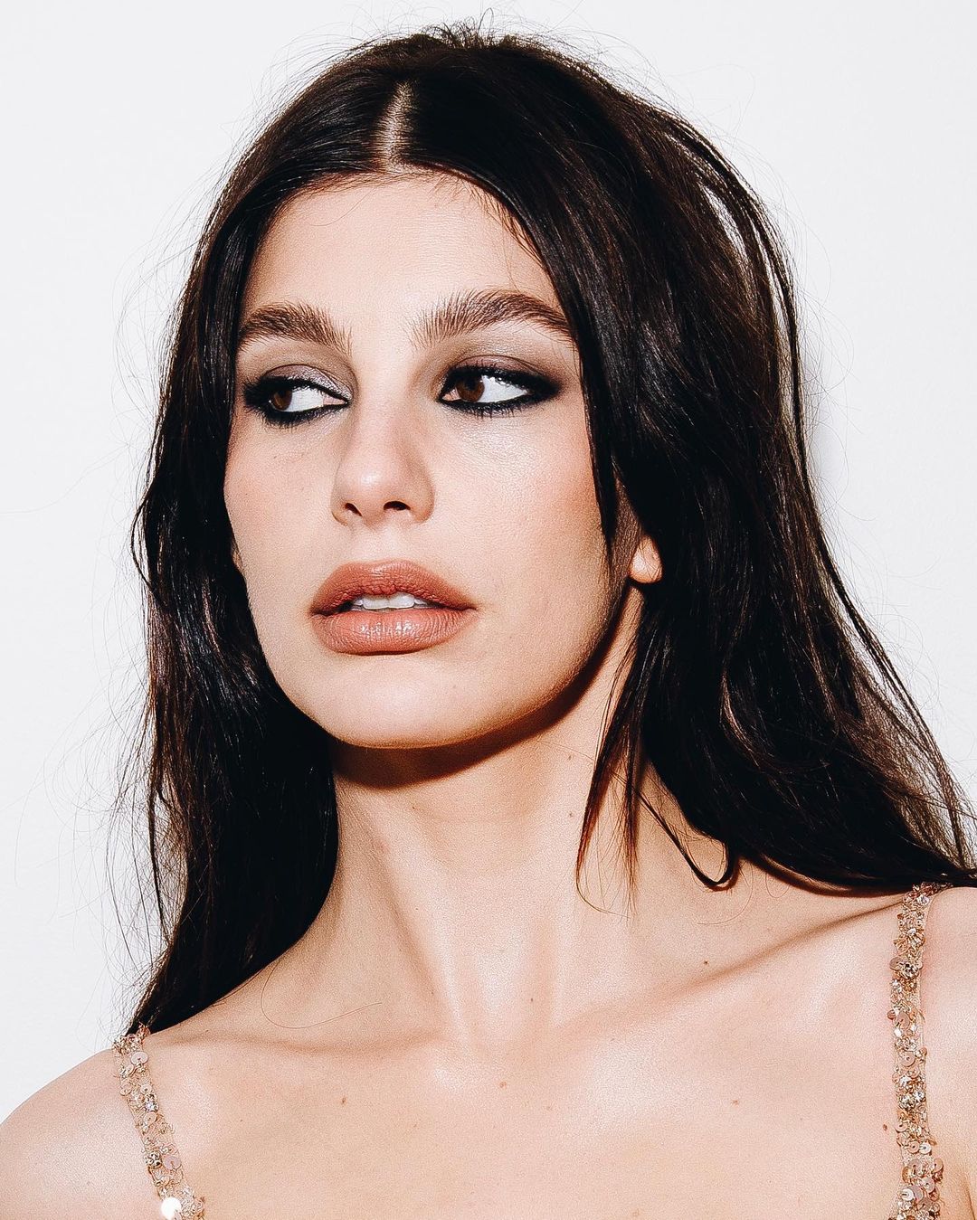 Makeup on Camila Morrone by Ash Holm
