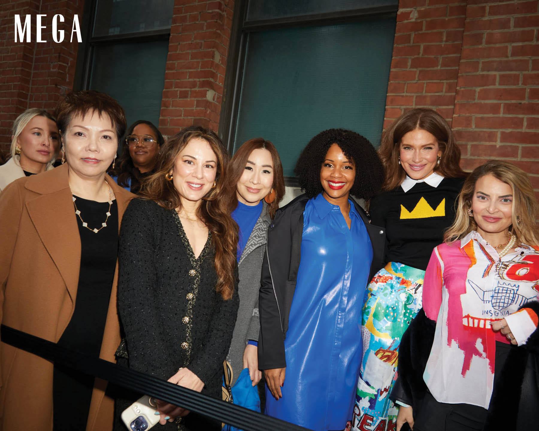 The attendees for the Alice + Olivia show at New York Fashion Week