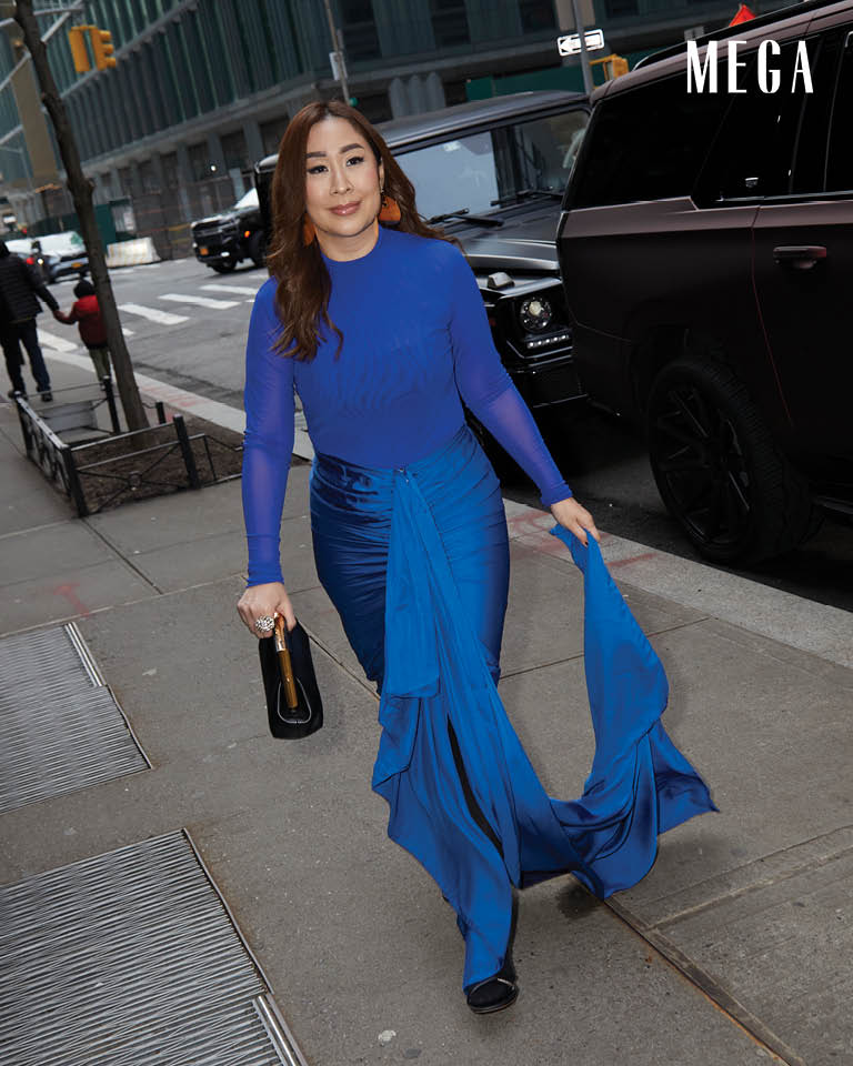 The MEGA Beauty Director on her way to the Alice + Olivia show at New York Fashion Week