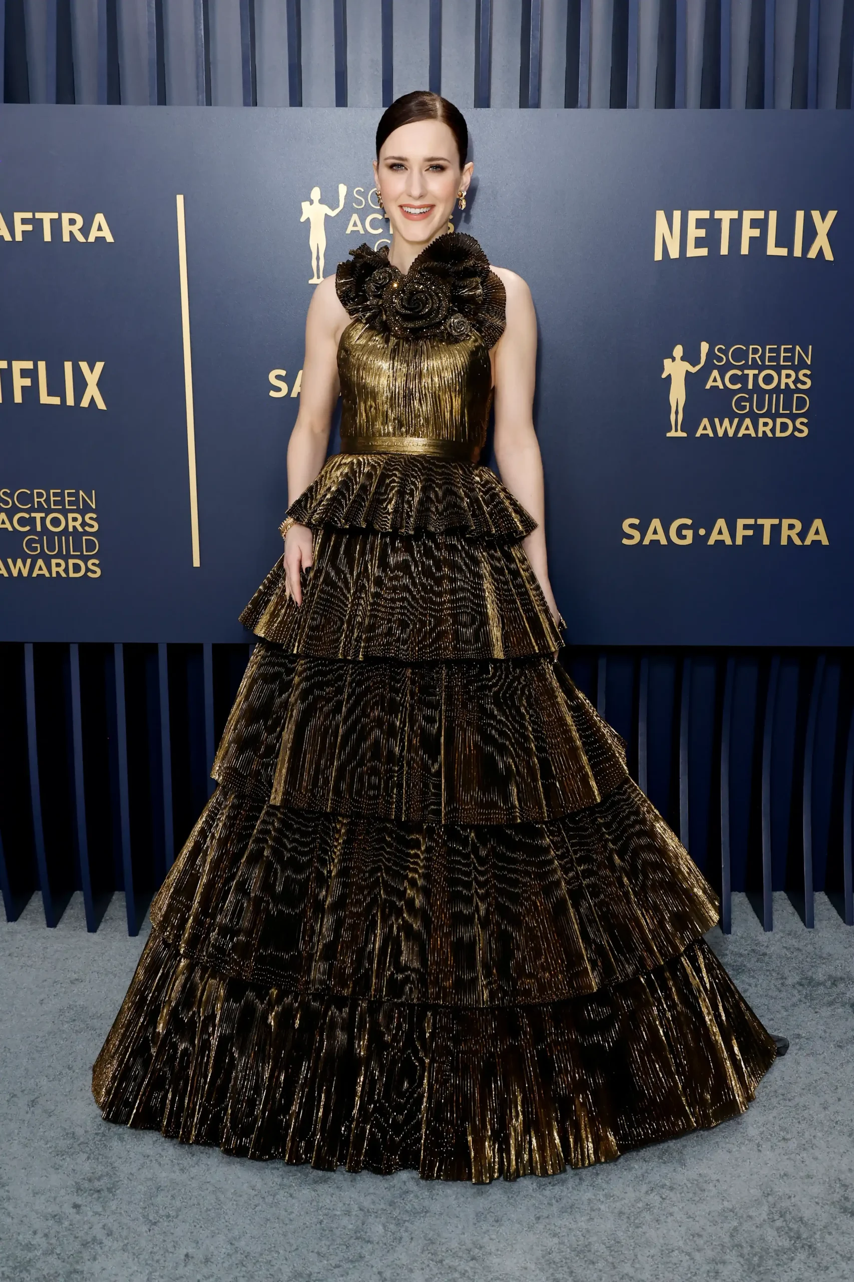 MEGA's Best Dressed List for the SAG Awards 2024 Rachel Brosnahan in Tamara Ralph