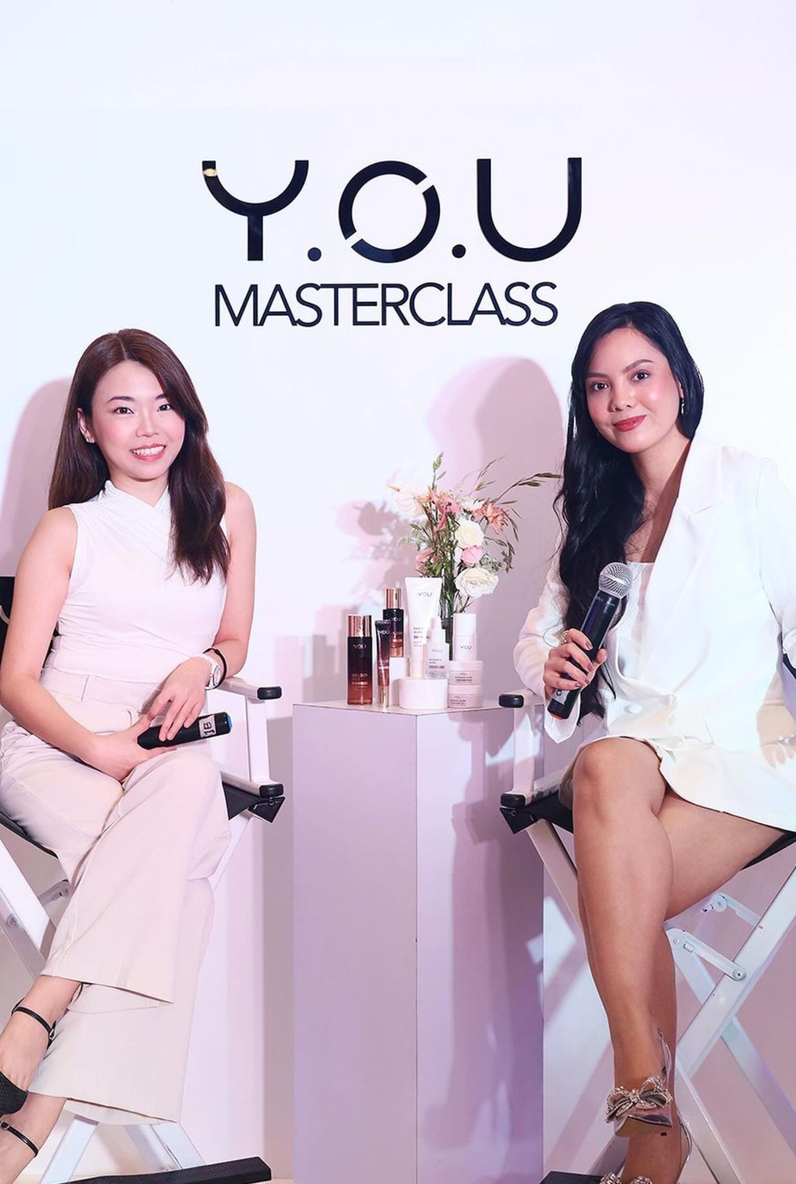YOU Beauty’s Product Manager, Jennika Casin with Board-certified dermatologist Dra. Bea Chan