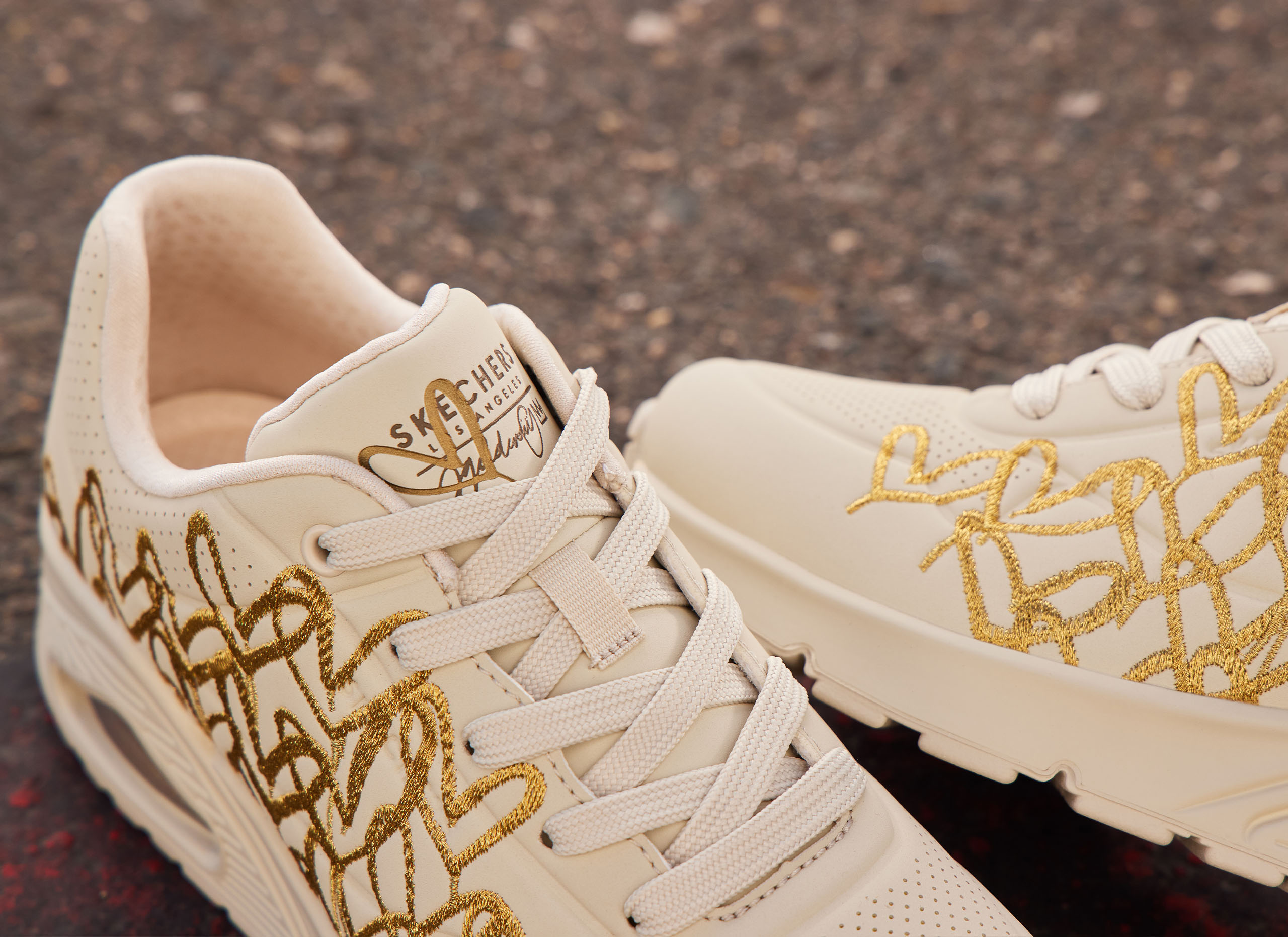 James Goldcrown brings his iconic Love Wall heart design to skechers