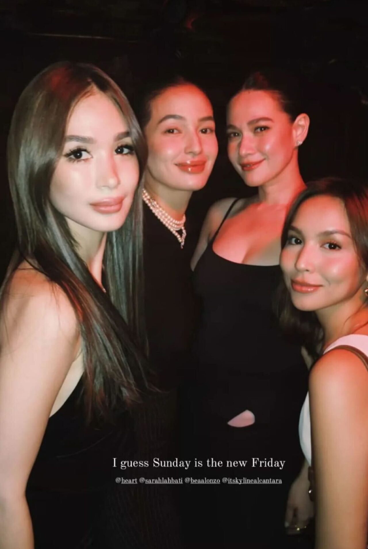 Heart, Bea, Sarah & Kyline are Dancing Queens During a Night Out