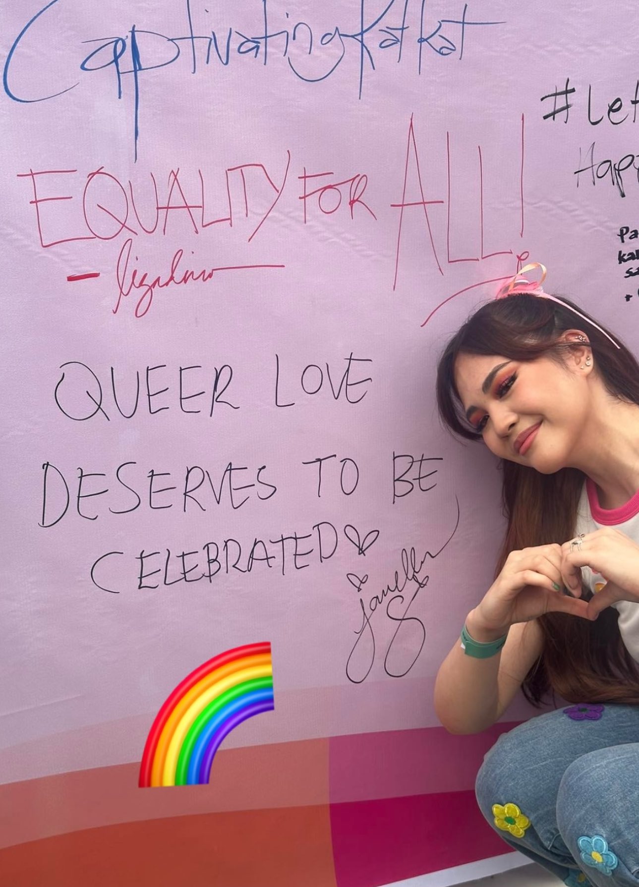 Janella writes, "Queer love deserves to be celebrated."