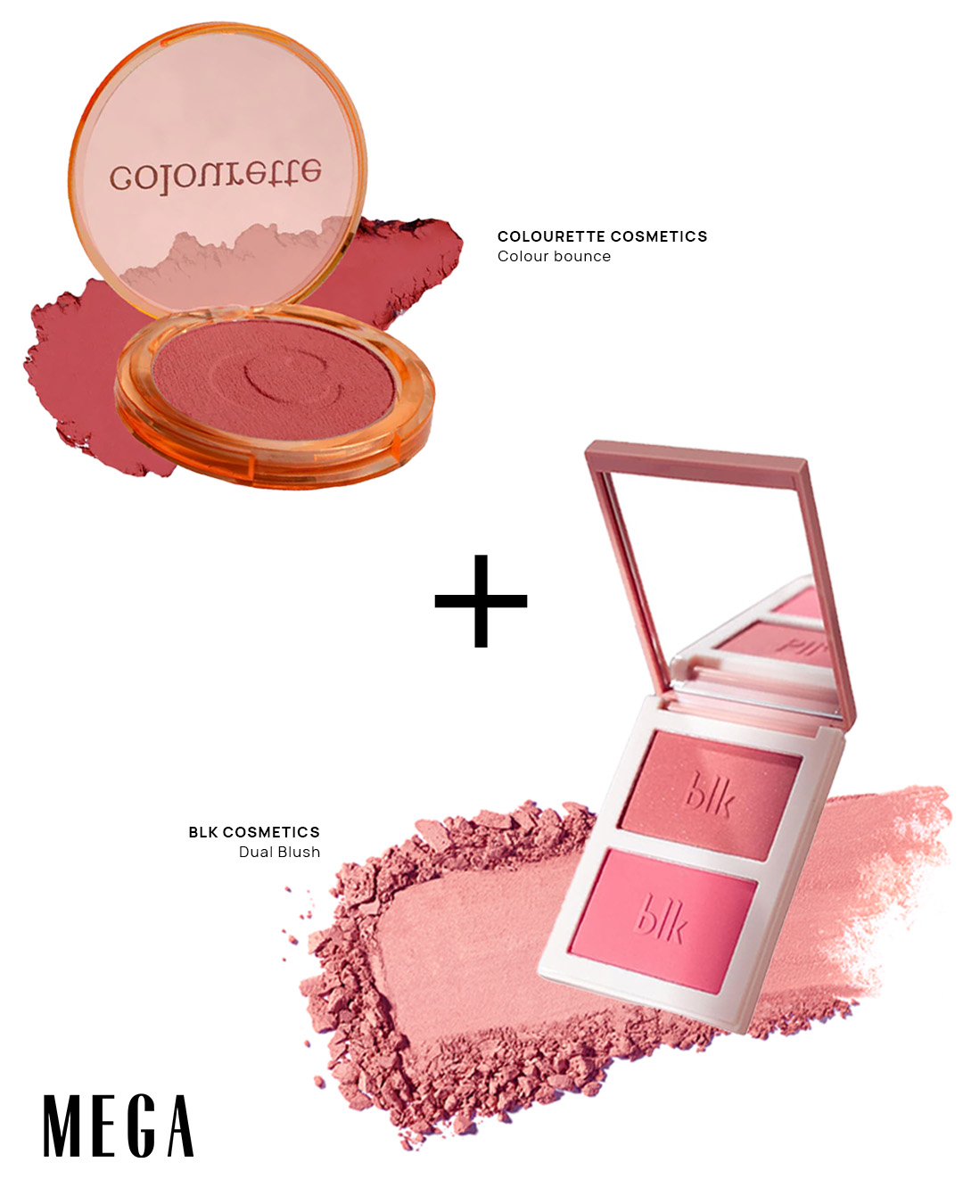 Colourette Cosmetics Colourbounce and Blk Cosmetics Dual Blush long-lasting blush ways methods