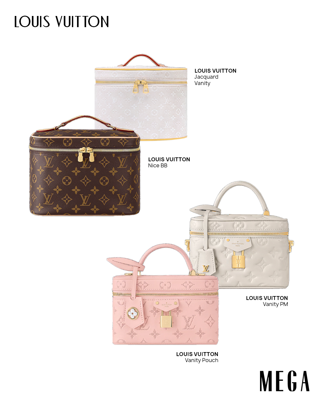 Vanity bags of Louis Vuitton