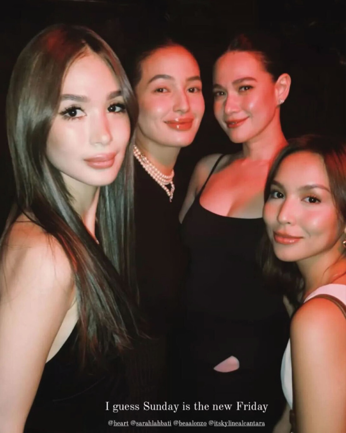 Kyline Alcantara friendship Sarah Lahbati Bea Alonzo Heart Evangelista Girl’s girl