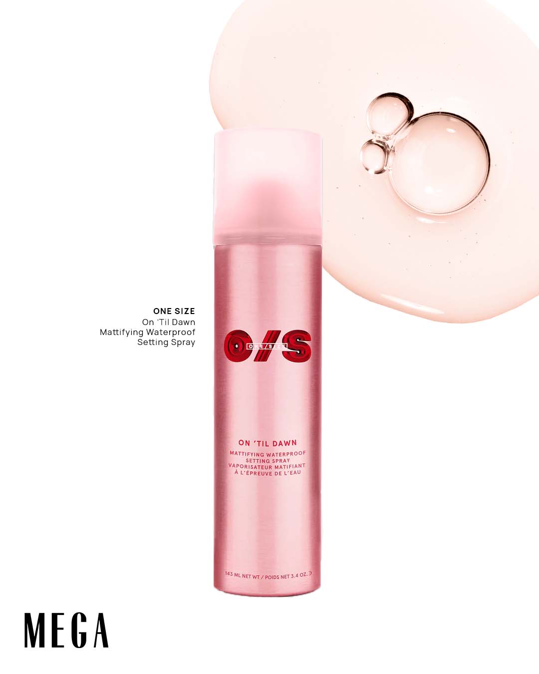 One Size On 'Til Dawn Mattifying Waterproof Setting Spray