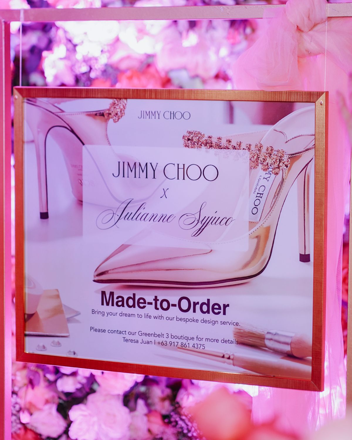 Julianne Syjuco and Jimmy Choo’s collaboration is a fairytale fit for the new bride, including a 3D mockup and personalized designs.