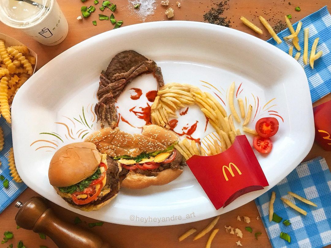 Katy Perry and Taylor Swift food art You Need to Calm Down André Manguba 