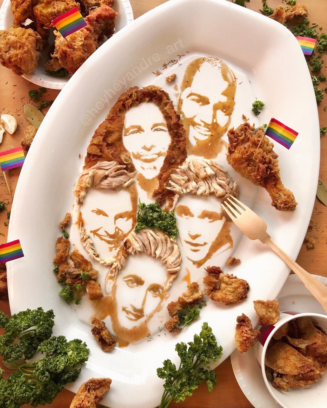 Fab Five Queer Eye food art