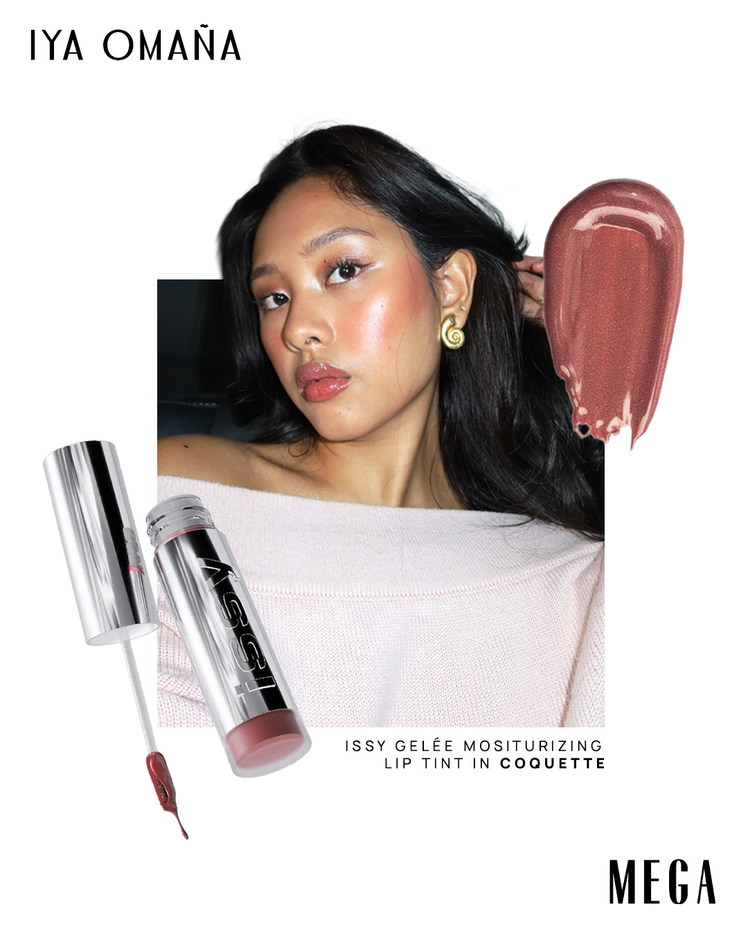 Iya Omaña's MLBB Shade - Issy Gelée Lip Tint in Coquette