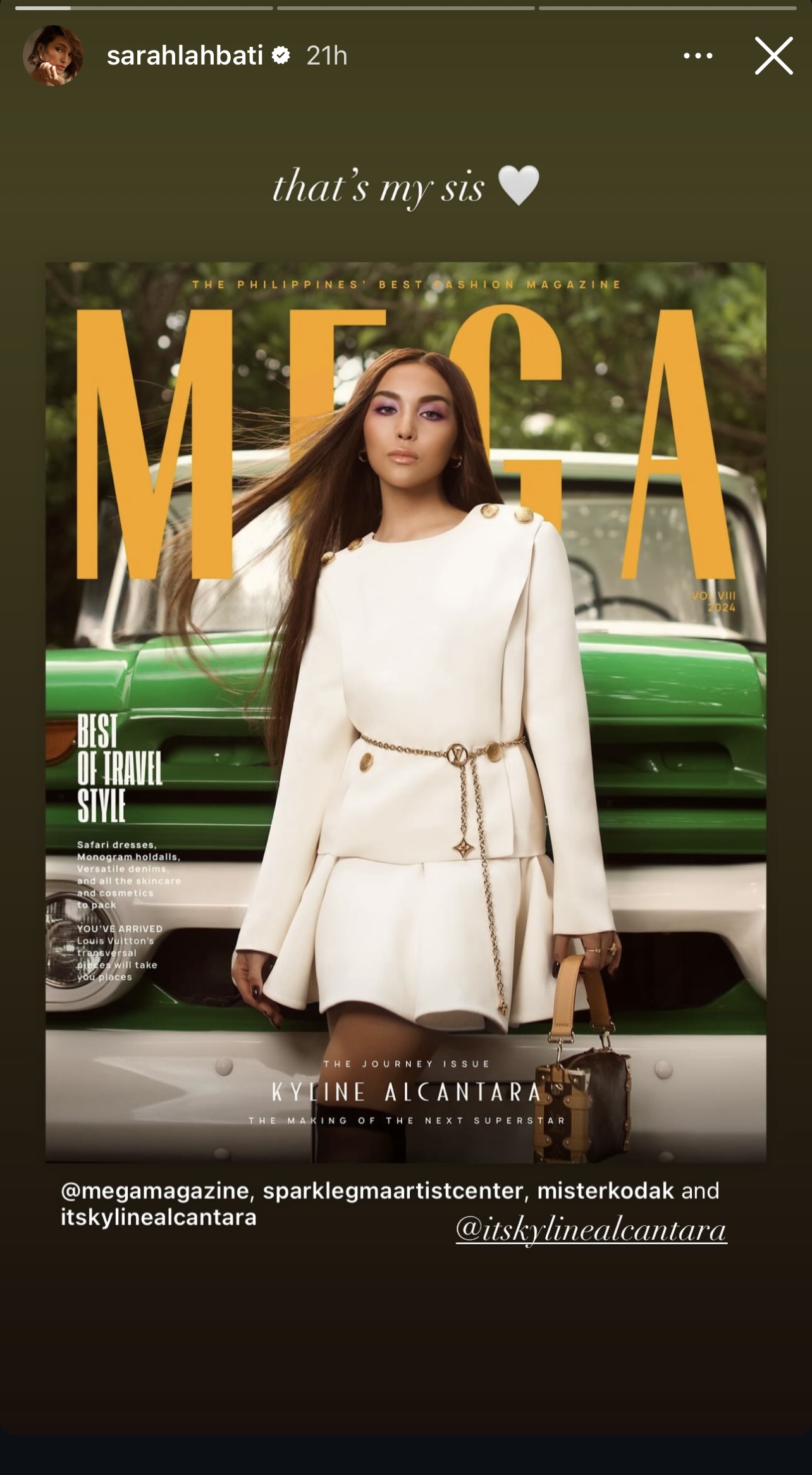 Kyline Alcantara MEGA August Cover Reactions Sarah Lahbati